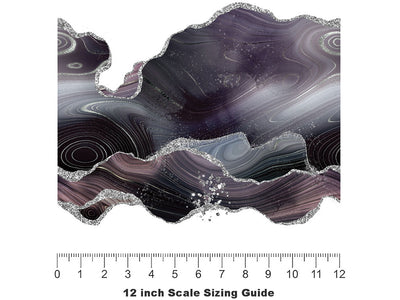 Talc  Gemstone Vinyl Film Pattern Size 12 inch Scale~Rwraps Talc  Gemstone Sizing Chart~2
