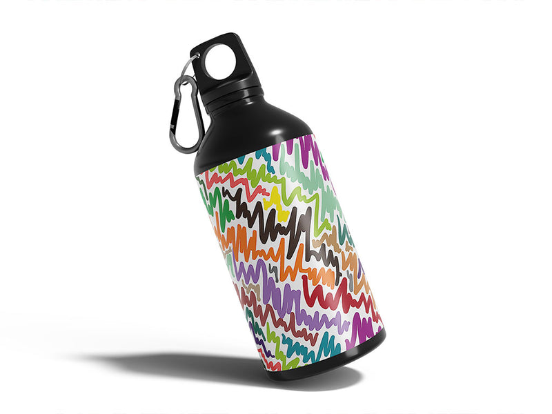 tall tales abstract geometric Water Bottle DIY Stickers