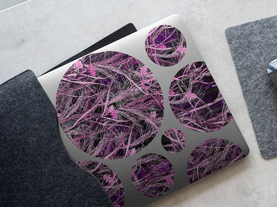 tallgrass pink camouflage DIY Laptop Stickers