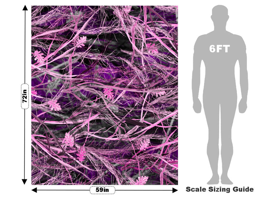 Tallgrass Pink Camouflage Vehicle Wrap Scale~Rwraps Series 914 Tallgrass Pink Camouflage Measurements~1