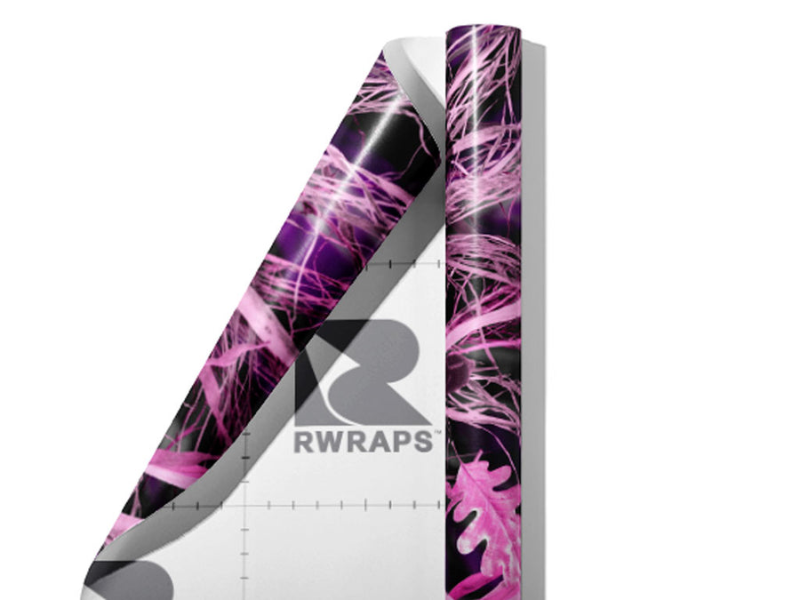 Tallgrass Pink Camouflage Wrap Film Sheets~Rwraps Series 914 Tallgrass Pink Camouflage Scrolled Sheet~3
