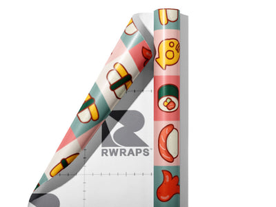 Tamago Time Food Wrap Film Sheets~Rwraps Series 914 Tamago Time Food Scrolled Sheet~3