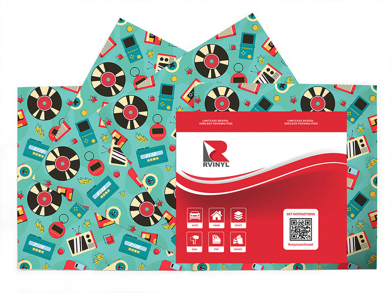 tamo-gotcha retro Craft Vinyl Sheet Pack