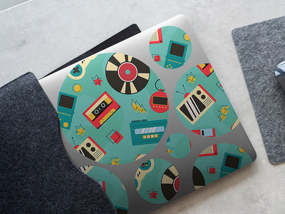 tamo-gotcha retro DIY Laptop Stickers