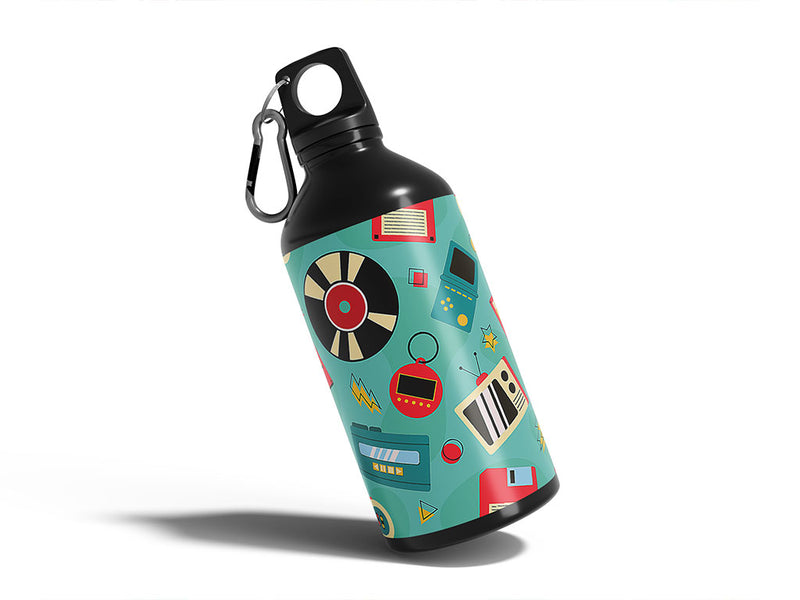 tamo-gotcha retro Water Bottle DIY Stickers