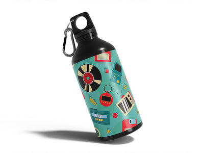 tamo-gotcha retro Water Bottle DIY Stickers