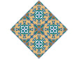 Tan Compass Tile Vinyl Wrap Pattern