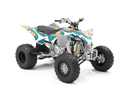 Tan Compass Tile ATV Wrapping Vinyl