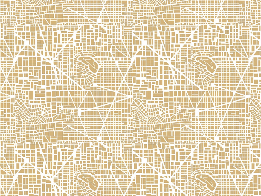 Tan Streets Cityscape Vinyl Wrap Pattern~Rwraps Series 914 Digitally Printed Vinyl Wrap~0