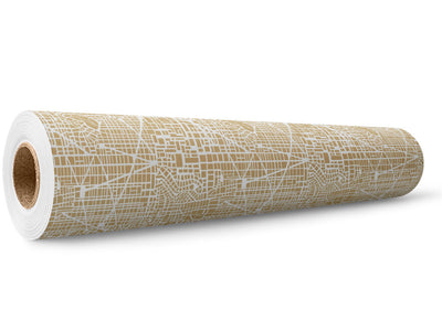Tan Streets Cityscape Wrap Film Wholesale Roll~Rwraps Series 914 Digitally Printed Vinyl Roll~5