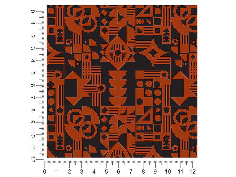 tangelo deco mosaic 1ft x 1ft Craft Sheets