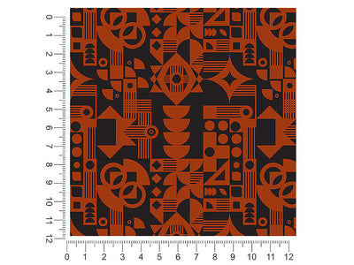 tangelo deco mosaic 1ft x 1ft Craft Sheets