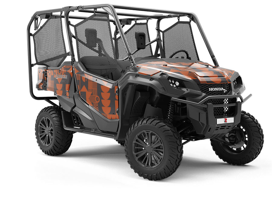 Tangelo Deco Mosaic Utility Vehicle Vinyl Wrap