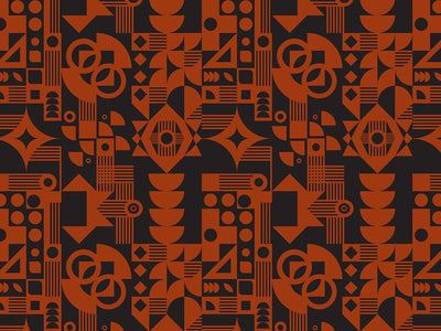 Tangelo Deco Mosaic Vinyl Wrap Pattern~Rwraps Series 914 Digitally Printed Vinyl Wrap~0