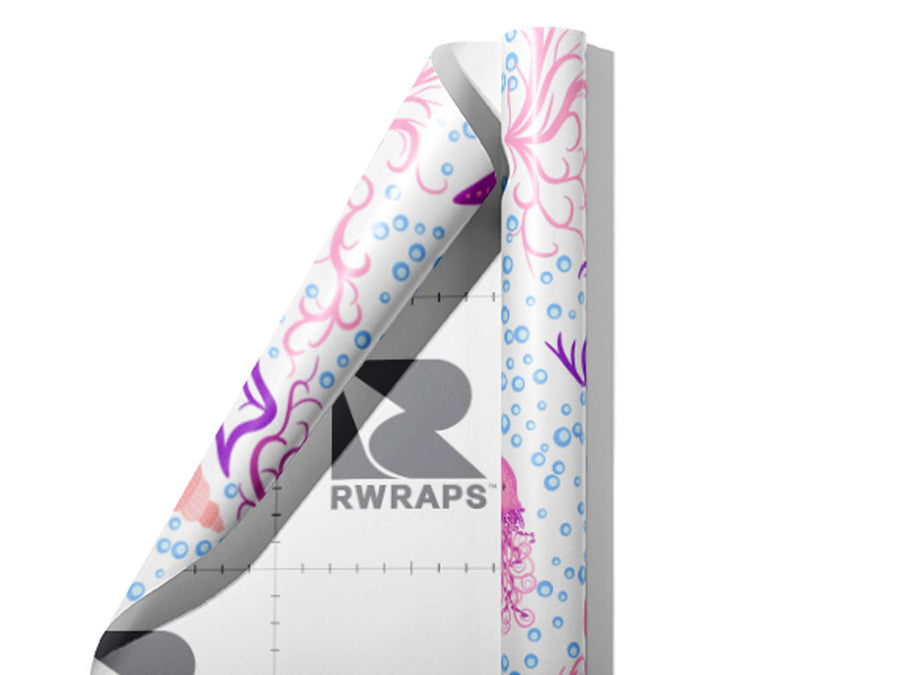 Tangled Tentacles Marine Life Wrap Film Sheets~Rwraps Series 914 Tangled Tentacles Marine Life Scrolled Sheet~3
