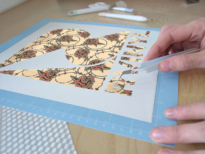 tangled up floral Easy Weed Craft Vinyl