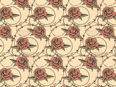 Tangled Up Floral Vinyl Wrap Pattern~Rwraps Series 914 Digitally Printed Vinyl Wrap~0