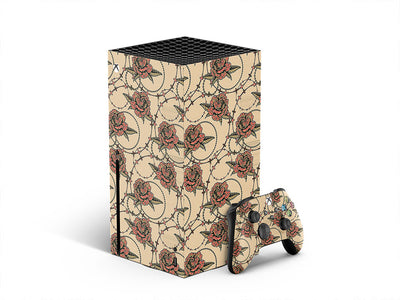 tangled up floral XBOX DIY Decal