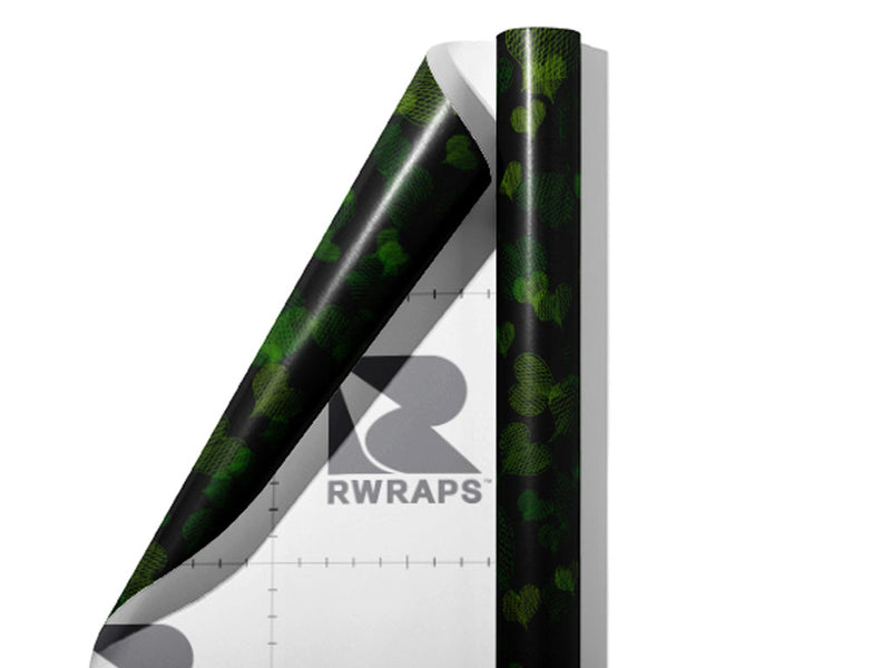 Tangled Up Heart Wrap Film Sheets~Rwraps Series 914 Tangled Up Heart Scrolled Sheet~3