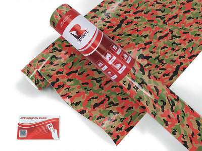 tart green camouflage Craft Vinyl Roll