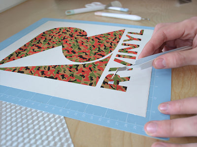 tart green camouflage Easy Weed Craft Vinyl