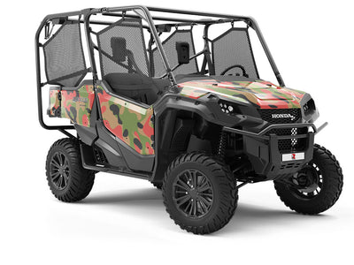 Tart Green Camouflage Utility Vehicle Vinyl Wrap