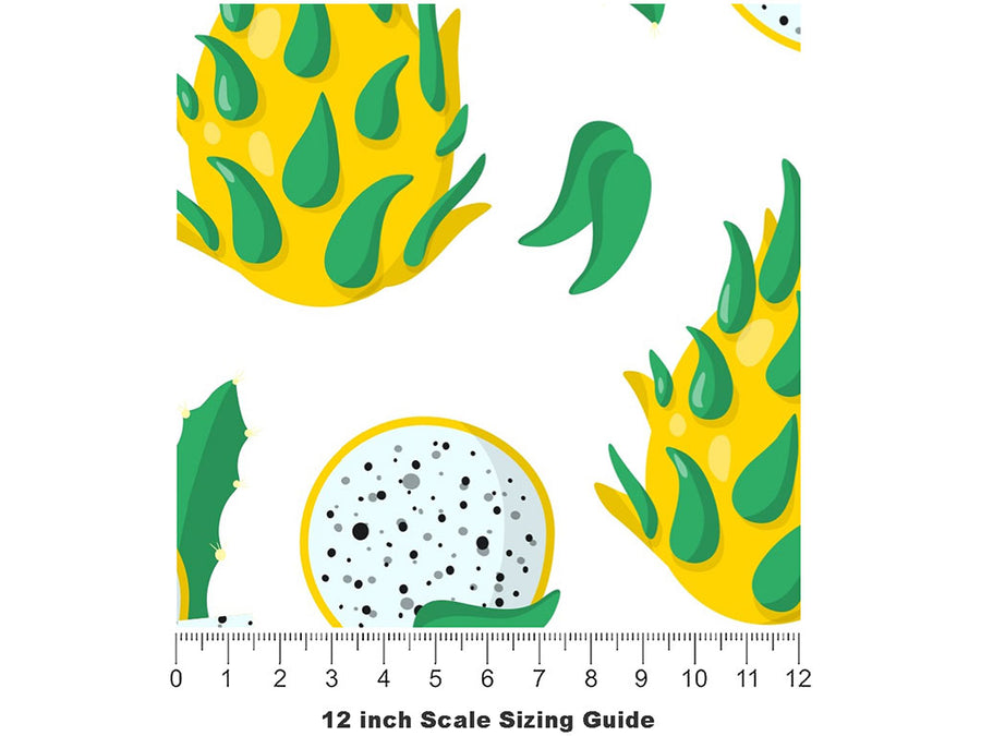 Taste Colombiana Fruit Vinyl Film Pattern Size 12 inch Scale~Rwraps Taste Colombiana Fruit Sizing Chart~2