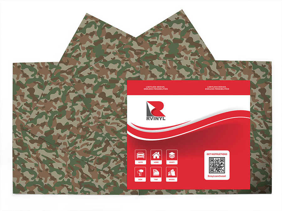 taupe flecktarn camouflage Craft Vinyl Sheet Pack