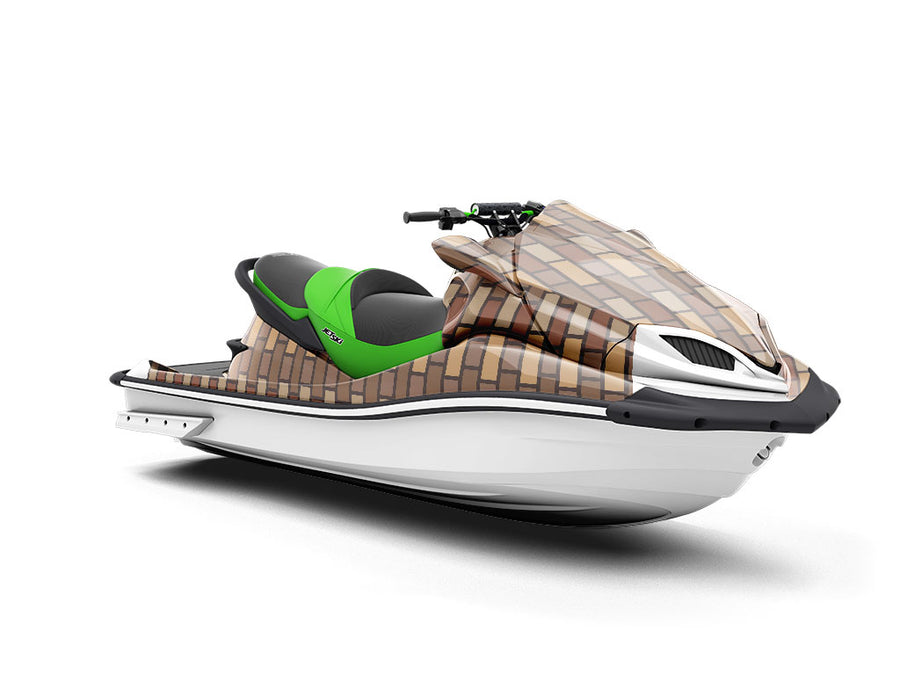 Taupe  Brick Jet Ski Vinyl Customized Wrap
