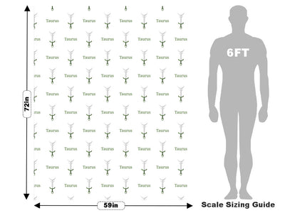 Taurus Swords Astrology Vehicle Wrap Scale~Rwraps Series 914 Taurus Swords Astrology Measurements~1