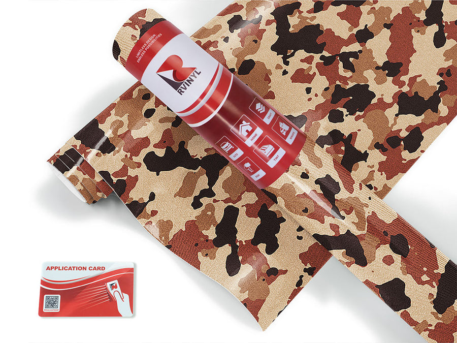 tawny multicam camouflage Craft Vinyl Roll