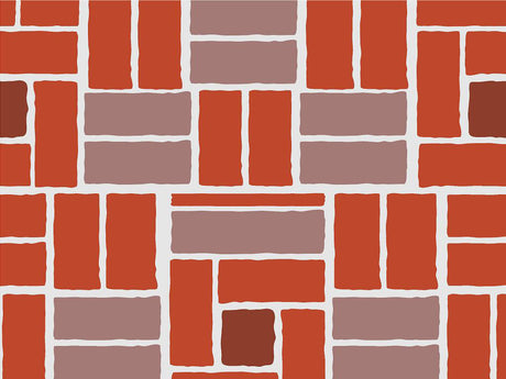 Tawny Red Brick Vinyl Wrap Pattern~Rwraps Series 914 Digitally Printed Vinyl Wrap~0