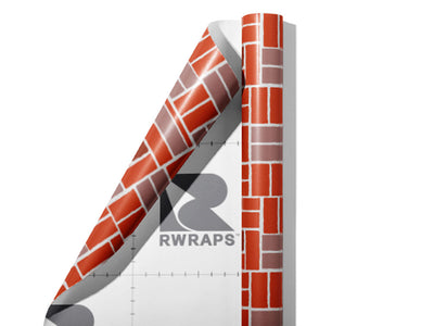 Tawny Red Brick Wrap Film Sheets~Rwraps Series 914 Tawny Red Brick Scrolled Sheet~4