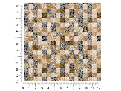 tawny strings mosaic 1ft x 1ft Craft Sheets