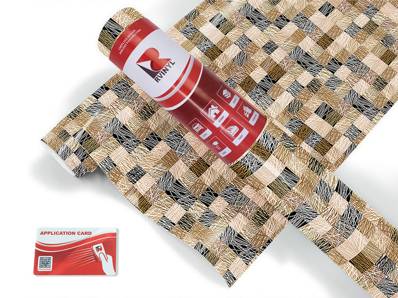 tawny strings mosaic Craft Vinyl Roll