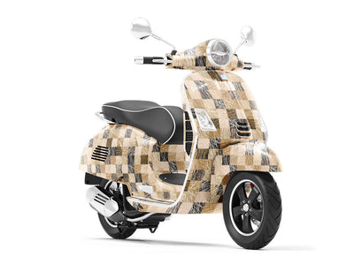 Tawny Strings Mosaic Vespa Scooter Wrap Film
