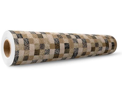 Tawny Strings Mosaic Wrap Film Wholesale Roll~Rwraps Series 914 Digitally Printed Vinyl Roll~5