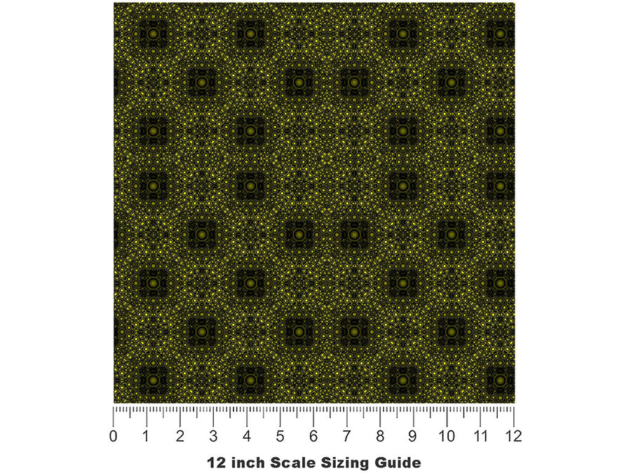 Taxi Please Mosaic Vinyl Film Pattern Size 12 inch Scale~Rwraps Taxi Please Mosaic Sizing Chart~2