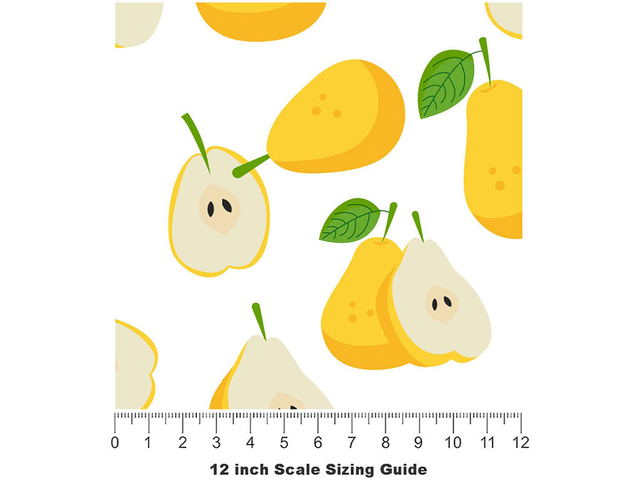 Taylors Gold Fruit Vinyl Film Pattern Size 12 inch Scale~Rwraps Taylors Gold Fruit Sizing Chart~2