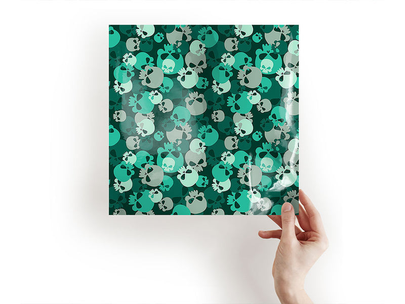 teal calvaria skull and bones Craft Sheets
