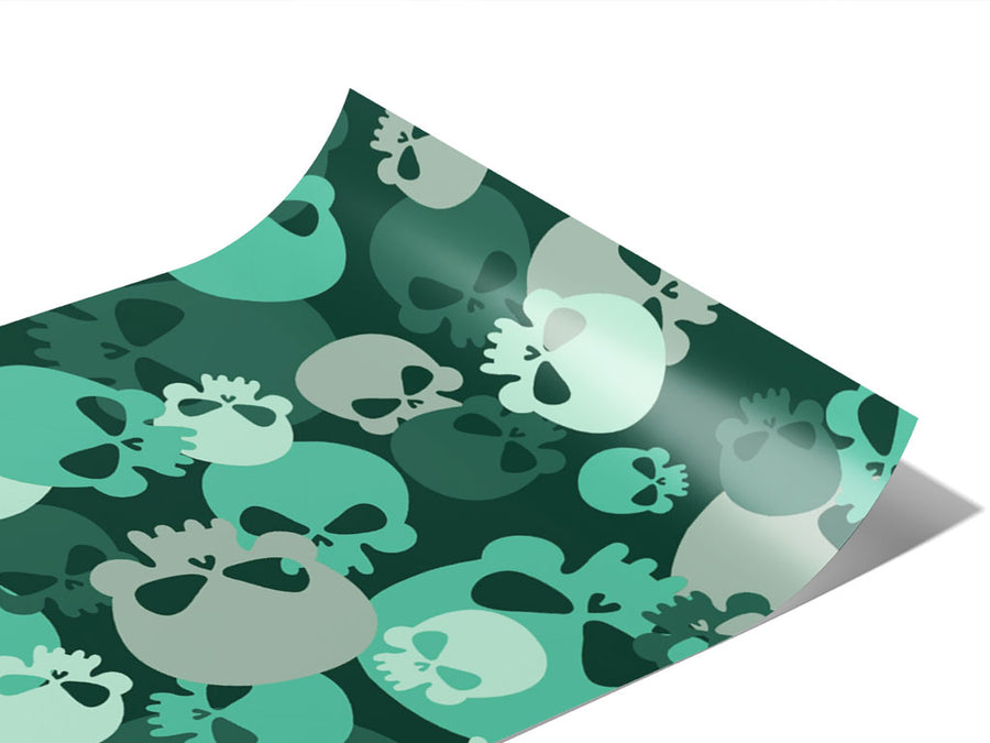 Teal Calvaria Halloween Vinyl Wraps~Rwraps Series 914 Digitally Printed Vinyl Wrap~0