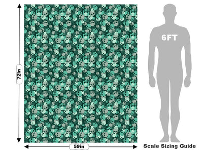 Teal Calvaria Halloween Vehicle Wrap Scale~Rwraps Series 914 Teal Calvaria Halloween Measurements~1