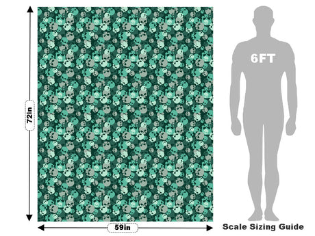 Teal Calvaria Halloween Vehicle Wrap Scale~Rwraps Series 914 Teal Calvaria Halloween Measurements~1