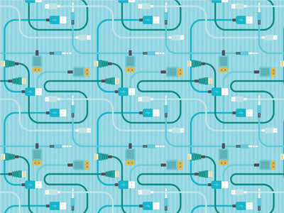 Teal Cords Technology Vinyl Wrap Pattern~Rwraps Series 914 Digitally Printed Vinyl Wrap~0