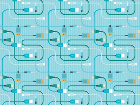Teal Cords Technology Vinyl Wrap Pattern~Rwraps Series 914 Digitally Printed Vinyl Wrap~0