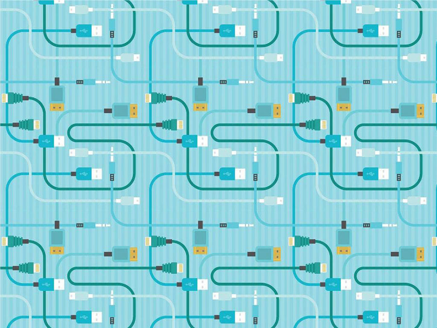 Teal Cords Technology Vinyl Wrap Pattern~Rwraps Series 914 Digitally Printed Vinyl Wrap~0