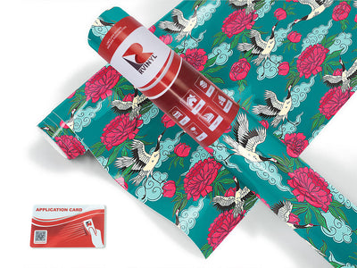 teal flight bird Craft Vinyl Roll