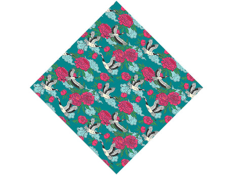 Teal Flight Birds Vinyl Wrap Pattern