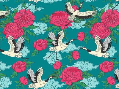 Teal Flight Birds Vinyl Wrap Pattern~Rwraps Series 914 Digitally Printed Vinyl Wrap~0