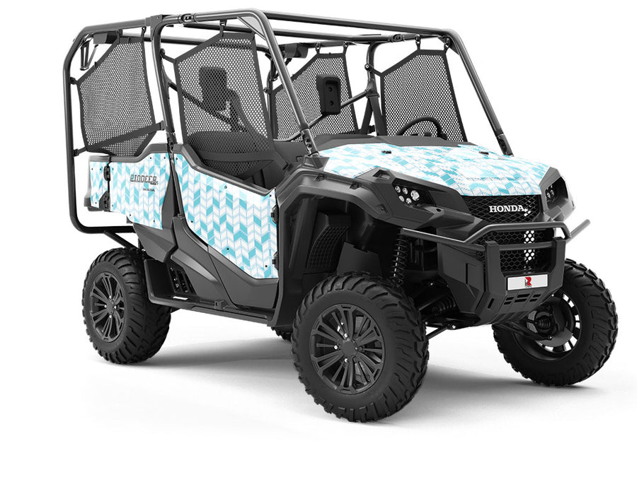 Teal  Brick Utility Vehicle Vinyl Wrap